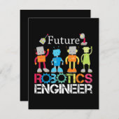 Future Robotics Engineer Roboter Lover Costume Gif Ankündigung (Vorne/Hinten)