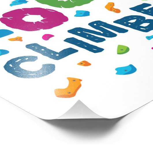 Future Rock Climbing Fotodruck (Ecke)