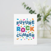 Future Rock Climbing Postkarte (Stehend Vorderseite)