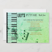 Future Rock Star Baby Shower Einladung (Vorderseite)