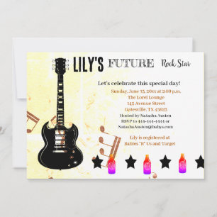 Future Rock Star Baby Shower Einladung