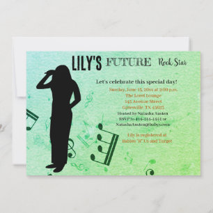 Future Rock Star Baby Shower Einladung