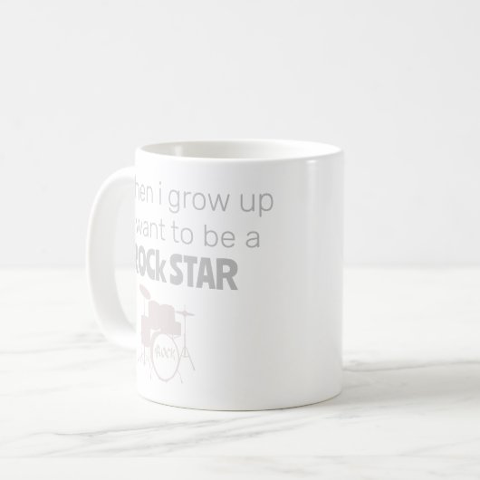 Future Rock Star Coffee Tasse (Vorderseite Links)