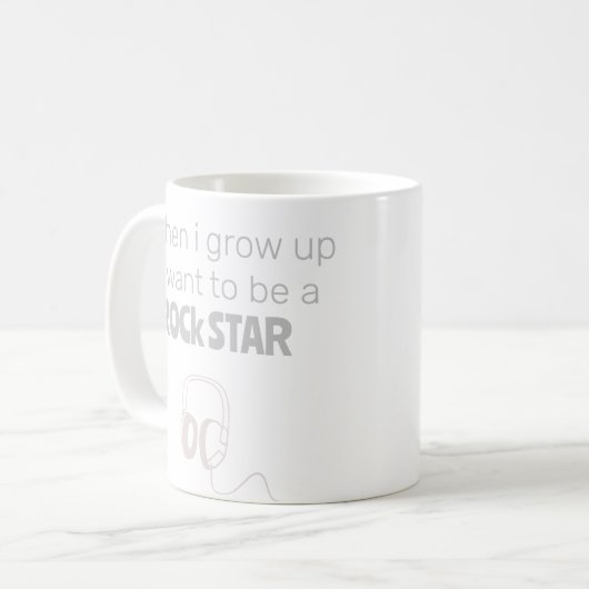 Future Rock Star Coffee Tasse (Vorderseite Links)