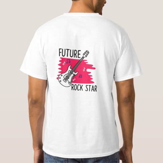 "Future Rock Star Graphic T - Shirt Design" (Rückseite)