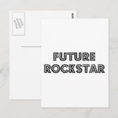 Future Rock Star Postkarte (Vorne/Hinten)