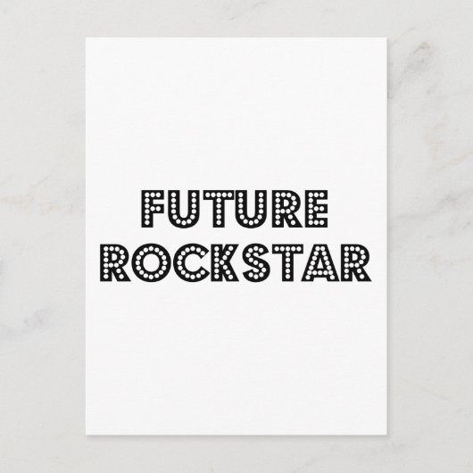 Future Rock Star Postkarte (Vorderseite)