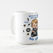 Future Rocker Rock'n'Roll Lotta Liebe Baby Boy Kaffeetasse (Vorderseite Links)