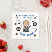 Future Rocker Rock'n'Roll Lotta Liebe Baby Boy Serviette (Beispiel)