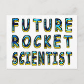 Future Rocket Scientists in 3D Postkarte (Vorderseite)