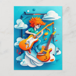 Future Rockstar Dream for Kids Feiertagspostkarte