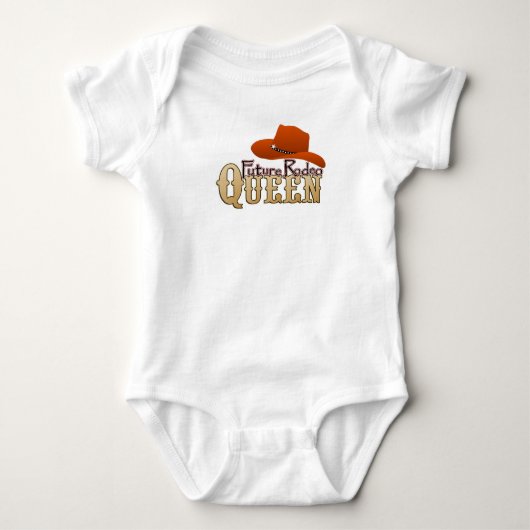 Future Rodeo Queen Baby Strampler (Vorderseite)