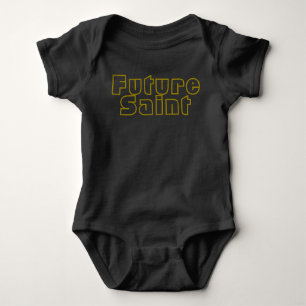 Future Saint - Baby Unisex Bodysuit Gold Baby Strampler