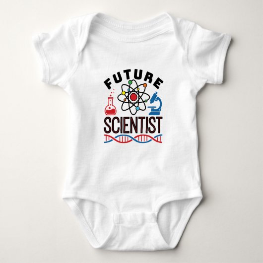 Future Scientiscience Lover STEM Baby Strampler (Vorderseite)