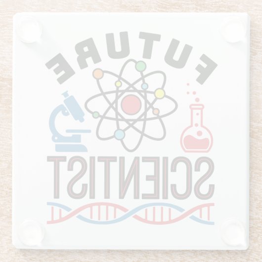 Future Scientiscience Lover STEM Glasuntersetzer (Rückseite)