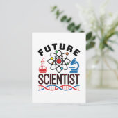 Future Scientiscience Lover STEM Postkarte (Stehend Vorderseite)
