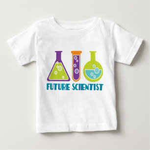 Future Scientist Cute Kids Laboratory Baby Tee