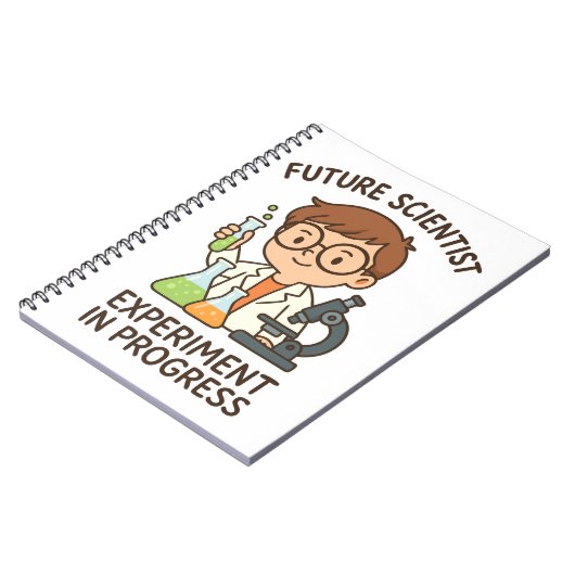 Future Scientist - Experiment in Progress Notizblock (Linke Seite)