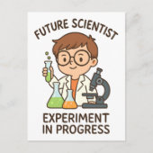 Future Scientist - Experiment in Progress Postkarte (Vorderseite)