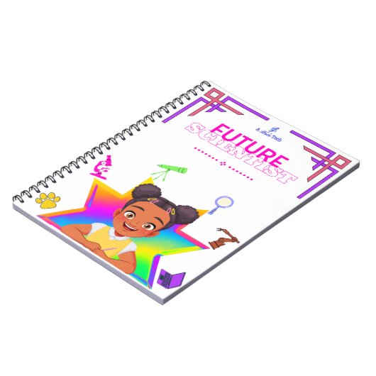 Future Scientist Inspirational Notebook (Mädchen) Notizblock (Linke Seite)