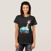 Future Scientist Science Rocket Ship Kids  Astrona T-Shirt (Vorne ganz)