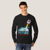 Future Scientist Science Rocket Ship Kids  Astrona T-Shirt (Vorne ganz)