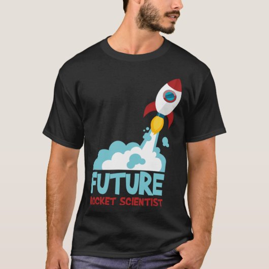 Future Scientist Science Rocket Ship Kids Astrona T-Shirt (Vorderseite)