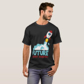 Future Scientist Science Rocket Ship Kids Astrona T-Shirt (Vorne ganz)