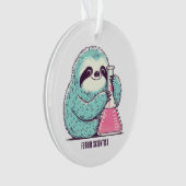 Future Scientist Sloth Ornament (Vorderseite)