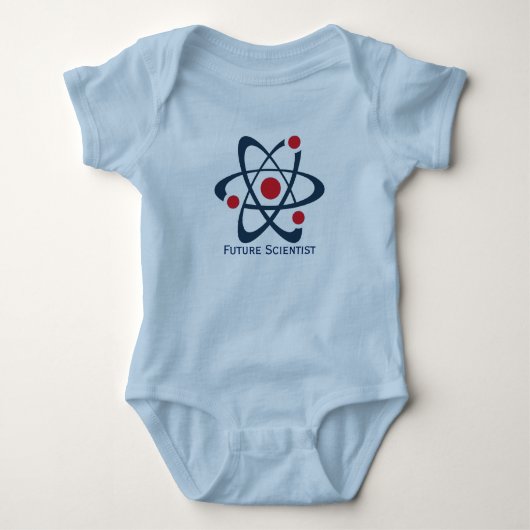 Future Scientists Atom Design Baby Clothing Baby Strampler (Vorderseite)