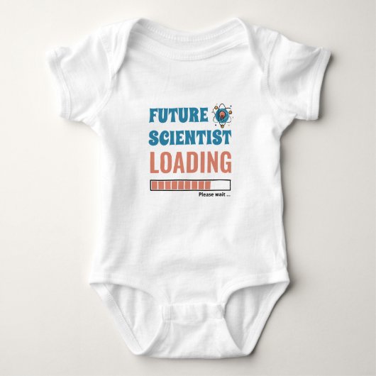 Future Scientists Laden Funny Personalisiert Unise Baby Strampler (Vorderseite)