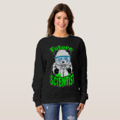 Future Scientists Niedlich Panda Bear Stem Science Sweatshirt (Vorne ganz)