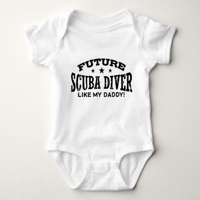 Future Scuba Diver Baby Strampler (Vorderseite)