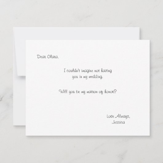 Future Sister | Bridesmaid Matron of Honor Einladung (Rückseite)