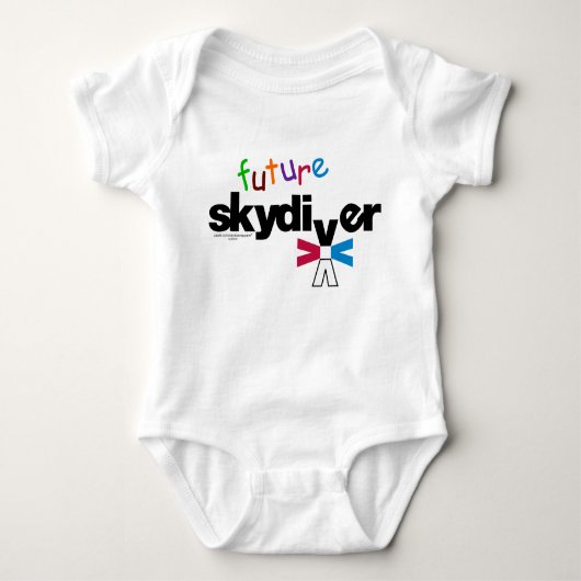 Future Skydiver Baby Bodysuit Baby Strampler (Vorderseite)