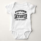 Future Skydiver wie mein Vater Baby Strampler (Vorderseite)