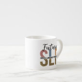 Future SLP Speech Pathologe Leopard Print Espressotasse (Vorderseite Rechts)