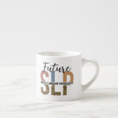 Future SLP Speech Pathologe Leopard Print Espressotasse (Rechts)