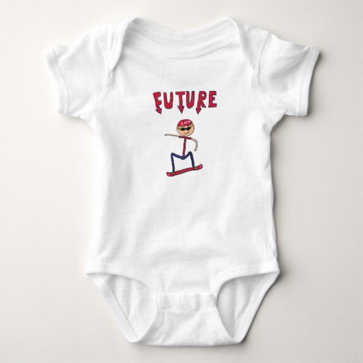 Future Snowboarder Baby Strampler (Vorderseite)
