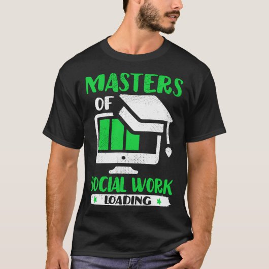 Future Social Worker Masters Of Social Work MSW Gr T-Shirt (Vorderseite)
