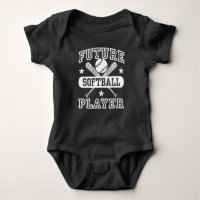 Future Softball Player Baby Bodysuit