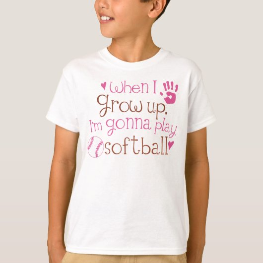 Future Softball Player T-Shirt (Vorderseite)