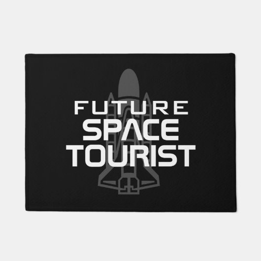 Future Space Tourist lustiges Willkommen Doormat Fußmatte (Vorderseite)