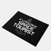 Future Space Tourist lustiges Willkommen Doormat Fußmatte (Schrägansicht)