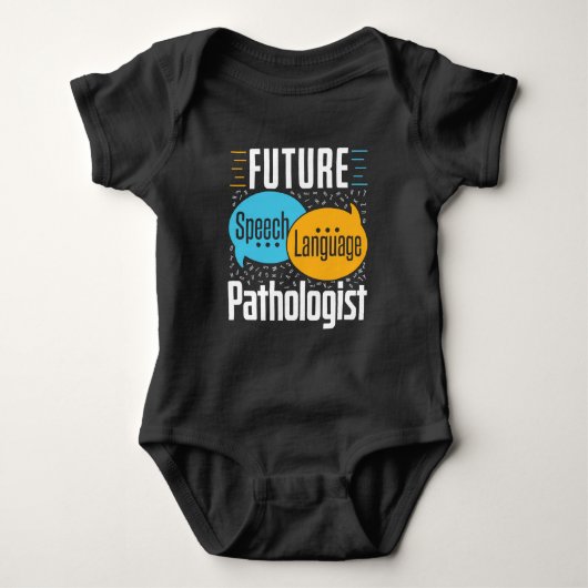 Future Speech Pathologe SLP Baby Strampler (Vorderseite)