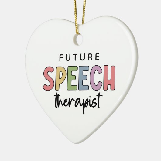 Future Speech Therapeut Future SLP Geschenke Keramik Ornament (Links)