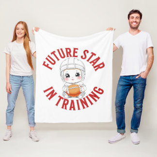 Future Star Baby Football Fleece Blanket