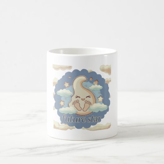 Future Star - Dreamy Baby Footprints Kaffeetasse (Mittel)