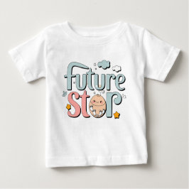 Future Star - Niedliche Baby Footprints Baby T-shirt