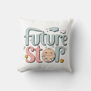 Future Star - Niedliche Baby Footprints Kissen